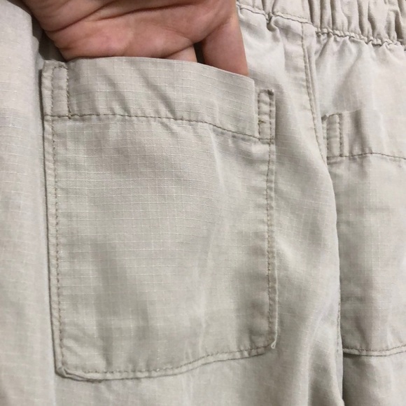 Gap Khaki Pull-On Elastic Waist Drawstring Cargo Jogger Pants 10 Girl - Picture 10 of 12